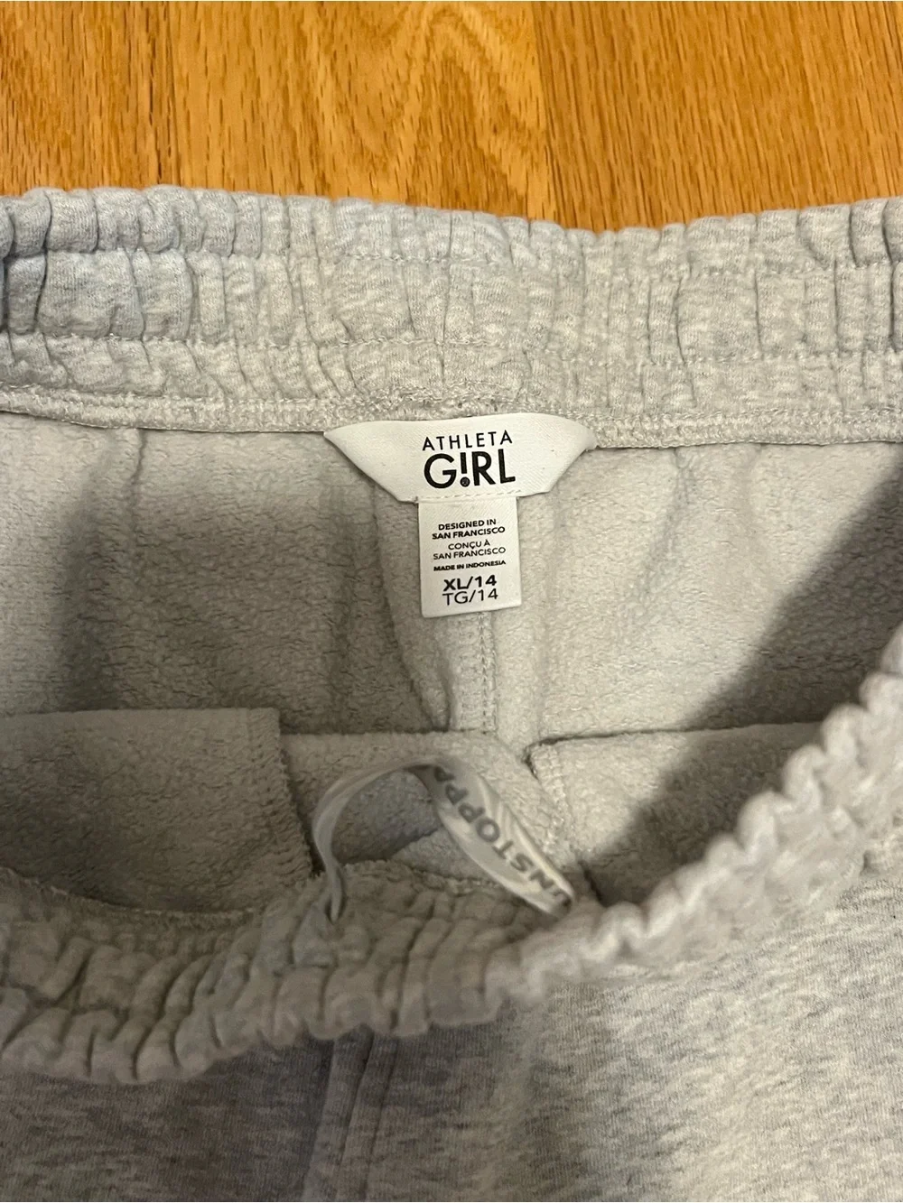 Athleta Girl Light Gray Fleece Joggers